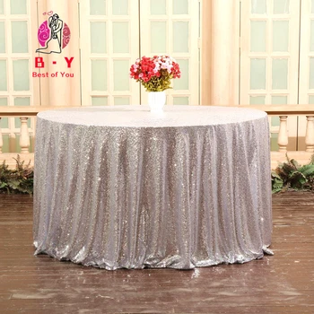 10 buc/set engros sequin față de masă rotundă de argint sequin masă masă decor petrecere de aniversare de nunta de ziua masă