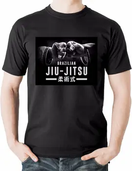 2019 Barbati de culoare Tricouri Homme Teuri BJJ Tricou Gracie Jiu Jitsu Brazilian Tee Top Trenuri artial Arte Print T-Shirt Mens