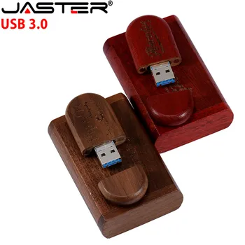 JASERT 2 in 1 din lemn flash drive USB 3.0 pen drive 64GB flash drive 4GB 8GB 16GB 32GB 128GB memory stick Personalizate logo-ul