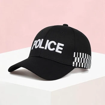 Broderie de POLIȚIE Scrisoare Șapcă de Baseball Snapback Pălării Pentru Bărbați, Femei Șapcă de Camionagiu de Sport în aer liber Amuzant Unisex Capac