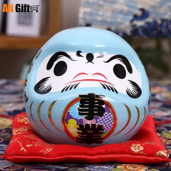 4.5 Inch Japoneză Ceramice Daruma Pusculita Decor Creativ Cadou Feng Shui Zen Ambarcațiunile De Bani Banca Desktop Acasă Decorare Cadou