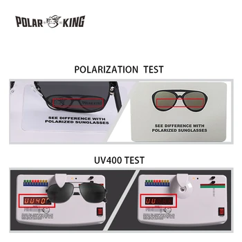 POLARKING Brand Retro Designer Polarizat ochelari de Soare Barbati Barbati Metal de Conducere Ochelari de Soare Călătorie de Pescuit Ochelari de Oculos de sol