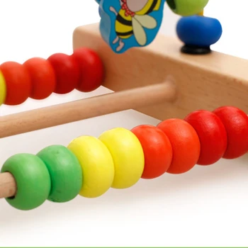 Copii din Lemn Matematica Jucărie de Numărare Cercuri Șirag de mărgele Abacus Sârmă Labirint Roller Coaster Montessori Educative pentru Copii
