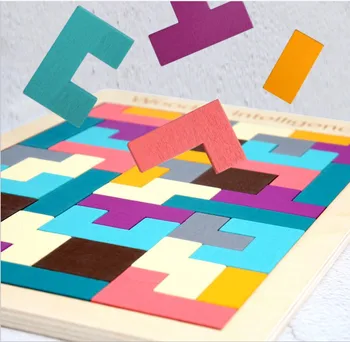 Rus Puzzle Pentru Copii Copii Tangram Puzzle Din Lemn Puzzle Lemn Montessori Jucării Educative Pentru Copii Jucării De Învățare