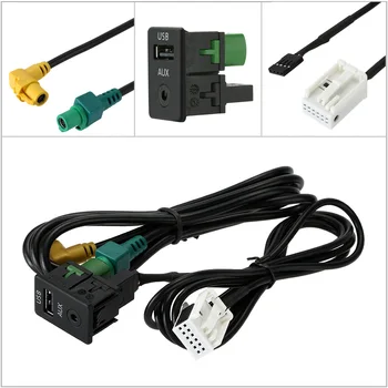 En-gros de Car Audio Stil Vedio USB AUX Cablu Switch Plug pentru VW Passat B6 B7 CC, Touran POLO Facelift