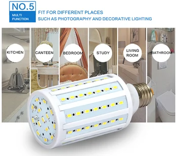 LED-uri de Înaltă Luminoase Fotografie Porumb Iluminat Becuri E27 Alb Galben Pentru Softbox Fotografică Foto-Video Studio