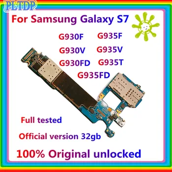 Placa de baza Pentru Samsung Galaxy S7 G930F G930V G930FD G935F G935V G935T G935FD Placa de baza 32gb Single /Dual Sim Card bord debloca