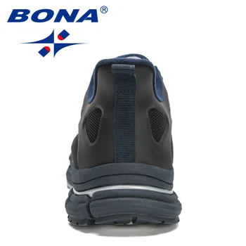 BONA 2021 Noi Designeri Plasă de Sport Pantofi sport Barbati Pantofi de Mers pe jos în aer liber Om Adidasi Casual Respirabil Nealunecoase Încălțăminte