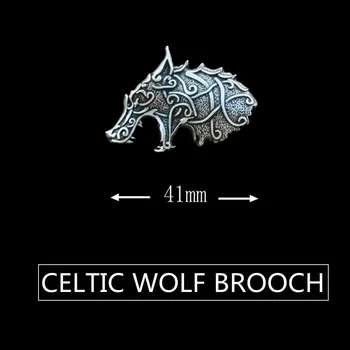 Viking LUI Odin Lup Vantage Brosa Nod Celtic Arta Nordică Bijuterii