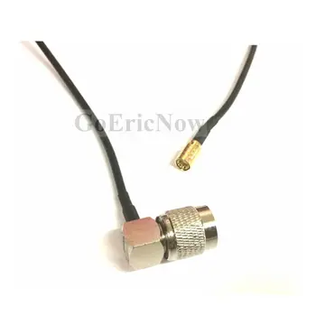 2 buc RF Coaxial 50ohm Unghi Drept TNC Masculin cuiva de sex Feminin RG174 Conector de Cablu (1.5 m)