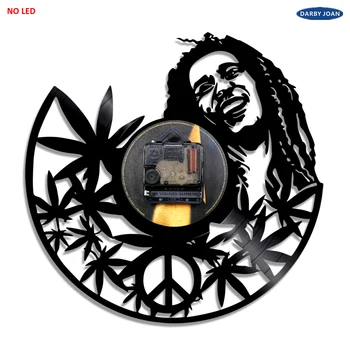 Bob Marley 3D Lampă de Perete Stil Antic disc de Vinil Camera de zi Lumina de Arta de Perete Decorativ, Lampa Cu Schimbare de Culoare