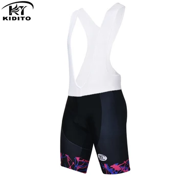 KIDITOKT 2020 rezistent la Șocuri Ciclism Salopete pantaloni Scurți Cu 3D Gel Căptușit Vara Pro Cycling Shorts Coolmax MTB Salopete Respirabil Sport