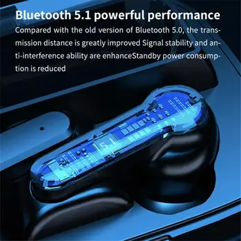 Noul Wireless V5.1 Căști Bluetooth TWS 9D Stereo Impermeabil Căști Căști de 4000mAh Încărcare Cutie Usoare Confortabil
