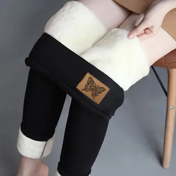 Talie Mare Spandex Pantaloni Cald Iarna Slab Gros De Catifea Lână Fată Jambiere Femei Pantaloni Pantaloni Pentru Femei Subțire Jambiere De Căldură