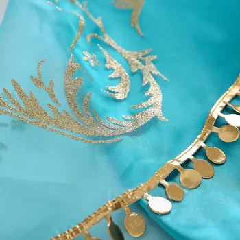 Copii Jasmine Printesa Rochie De Prințesă Arabă Costum Fată Jasmine Cosplay Aladdin Costum Copii Mascarada Fantezie Carnaval Rochie