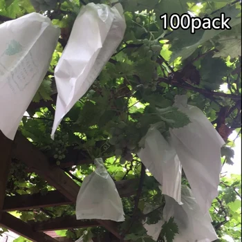 100BUC Plante de Gradina de Legume Fructe Pungă de Protecție Anti Pasăre Degeraturi Pungă de Protecție pentru Agricultură de Control al Dăunătorilor