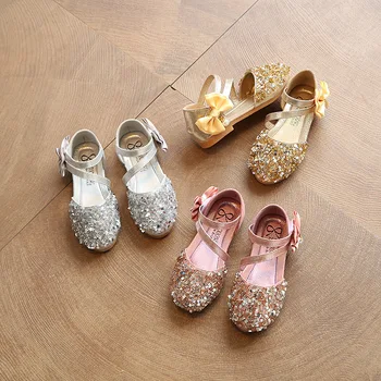 Noi 2019 Vara Fete Sandale Fetita, Copilul Pantofi cu Printesa Dulce Moale Skidproof Copii Plat cu Pantofi de Nunta