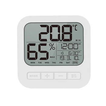 Portabil care pleacă Ceas cu Alarmă Digital cu Termometru Higrometru Camera Copil cu efect de Seră, Temperatura Umiditate Metru