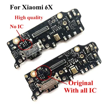 Original de Încărcare USB Dock Port cablu Flex Pentru Xiaomi 6X mi6x m6x mufă Încărcător de bord cu Microfon piese de schimb