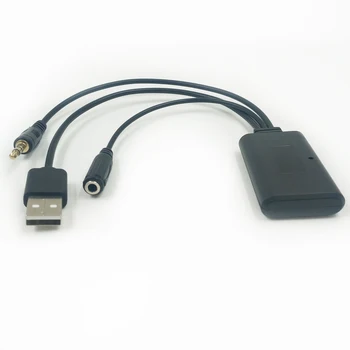 Biurlink pentru HYUNDAI KIA 300CM 3,5 MM Jack Aux/USB Bluetooth 5.0 Cablu Audio Hands Free Adaptor pentru Microfon