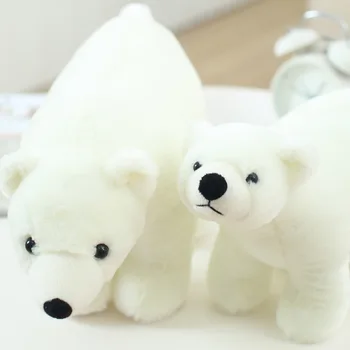 Drăguț Urs Polar Jucărie De Pluș Moale, Alb, Urs, Animale Împăiate Păpușă Jucărie Pentru Copii Si Fete Kawaii Urs Perna Ziua De Nastere Cadou De Crăciun