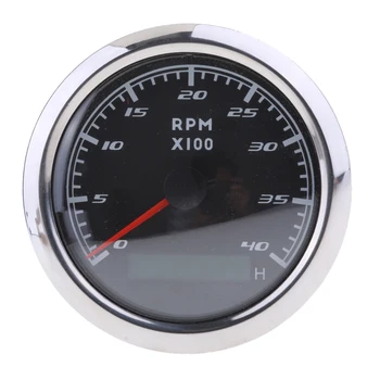 Marin RPM Tahometrul LCD Tacho Contor de Ore 0-4000 RPM 85mm