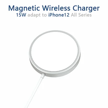 15W Magnetic Wireless Încărcător pentru iPhone 12 Pro mini / Fast wireless charging pad pentru Samsung Xiaomi / iPhone Încărcător Wireless
