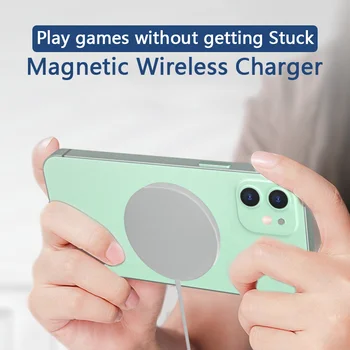 15W Magnetic Wireless Încărcător pentru iPhone 12 Pro mini / Fast wireless charging pad pentru Samsung Xiaomi / iPhone Încărcător Wireless