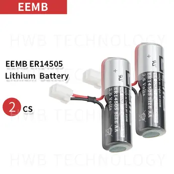 2 buc/lot de Brand Nou EEMB ER14505 AA 3.6 V 2400mAh Baterie cu Litiu Baterii cu Plug Transport Gratuit