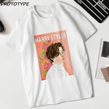 Hip Hop Harry Styles Print Supradimensionat Vara Tricou Estetice Harajuku Tricou Drăguț Topuri Cu Maneci Scurte Ullzang Femei Haine Punk