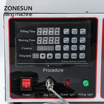 ZONESUN GZ-GFK17A Semi-Automate de Umplere Mașină de Spălătorie Ulei de Gătit Mână Gel Dezinfectant Lichid, Flacon de Umplere Mașină