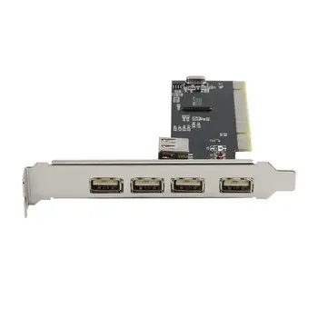 VODOOL 4 Porturi PCI-E cu HUB USB 2.0 PCI Express Card de Expansiune Adaptor Convertor Calculator Laptop cu Mașina Adauga Gratuit de Pe Card