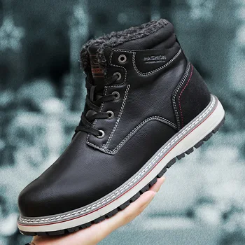 Pantofi pentru bărbați de Iarnă Noi Cizme Martin Oameni Plus Catifea Impermeabil Sport Barbati Bumbac de Mare Ajutor Scule Cizme de Mari Dimensiuni 40-46