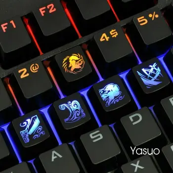 Tastatura DIY cu iluminare din spate Pentru League of Legends Cherry MX OEM Iluminare Taste Tastă Tastatură Mecanică LOL
