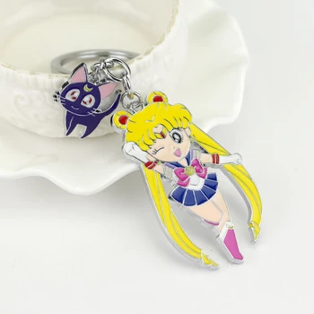 Sailor Moon Jucării Figura Anime Kawaii Sailormoon Pisica Model De Breloc Pandantiv Cosplay Brelocuri Desene Animate Breloc Copii De Jucarie Cadou