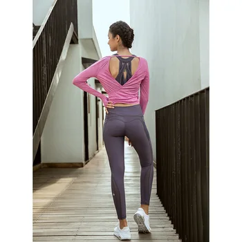 Femei Rezervor de Antrenament Topuri haine Sport pentru Femei Pentru Gimnastica tricou cu Spate Deschis de Yoga Top Sport Bluze Femei Tricou Fitness Feminin Jersey