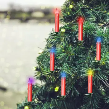 Nouă Ani a CONDUS Lumânări fără flacără la Distanță Lumânări Conice Led-uri de Lumină Ceai Pentru Acasa, Cina Petrecere de Crăciun Decorare Copac Lampa