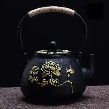 Fonta fierbător oală neacoperite de fier ceainic sudul Japoniei fier vechi oală foarte fericit porc vase 1200ML