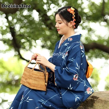 2021 kimono japonez rochie kimono cardigan femei chimono tradițional japonez yukata japoneze tradiționale de imprimare lung japonia halat