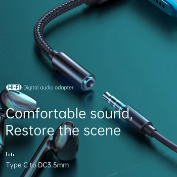 Mcdodo DAC HIFI Audio Aux Cablu USB de Tip C Pentru a DC3.5mm Jack pentru Căști, Adaptor OTG pentru IPad Pro, Macbook Samsung S10 Huawei, Xiaomi