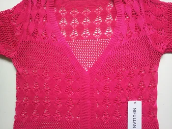 6 Culori De Tricotat Cardigan Lung Tricotat Cardigan Coreean Blusas Femei Casual Pulover Vrac Cu Buzunarele Goale Femei Haina