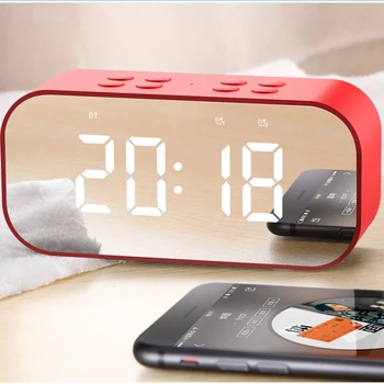LED-Timp Snooze Ceas Deșteptător Difuzor Portabil fără Fir Bluetooth Boxe Bluetooth 5.0 Coloana Subwoofer Sunetul Muzicii Cutie