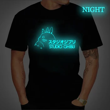 Men ' s T-shirt 2020 Studio Ghibli Tricou Spirited Away Totoro Vecinul T Shirt Anime Luminos Mens Tricou Plus Dimensiune Tricouri de sex Masculin