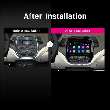 Seicane Android Auto 2DIN Capul Unitate Radio Audio GPS Multimedia Player Pentru Renault Captur, CLIO Samsung QM3 a/C Manual 2011-2016
