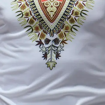 African Dashiki Barbati Cu Maneci Scurte T-Shirt 2020 Casual De Vara V Neck Slim Fit Tee Cămașă Homme Hipster Tigan Etnice Africane Haine