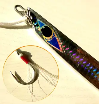 Japonia 120g/210g duce pește duce jig cuțit jig rapid jiguri Amestecat 2 culori cu sharp ajuta carlige jig Lunious