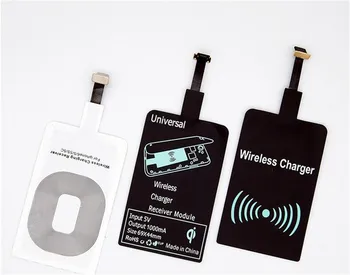 Tip C 8 pini micro usb Andriod Universal Încărcător Wireless Qi Receptor Bobină de Încărcare Adaptor Pentru samsung android 7 pe iphone 6s
