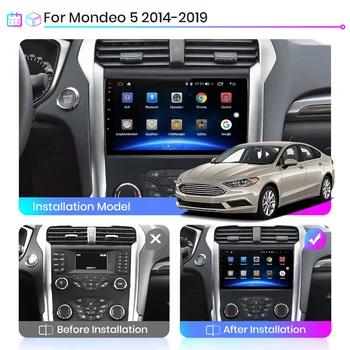 9 inch 2 din Masina cu echipamentele de redare Multimedia Android 8.1 Wifi Navigare GPS Pentru Ford Mondeo 5 2016 2017 2018 2019