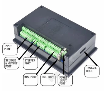 4 Axa Offline CNC Motion Controller Interface G Cod 500KHz USB MACH3 Sistem pentru Motor pas cu pas Servo Router 4.3