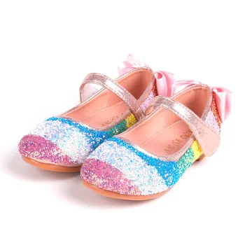 Pantofi De Copii Pentru Fete Pantofi Pentru Copii Fete Bowknot Talpă Moale Singur Pantofii Bling Printesa De Cristal Pantofi Pantofi De Dans Zapatillas Nino